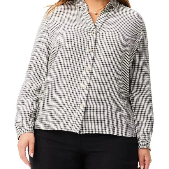 NIC+ZOE Tops - Nic+Zoe NWT plus size 2x femme plaid shirt button up long sleeve collared